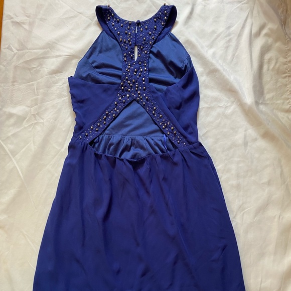 NWT Francesca’s royal blue cut out dress - Picture 3 of 5